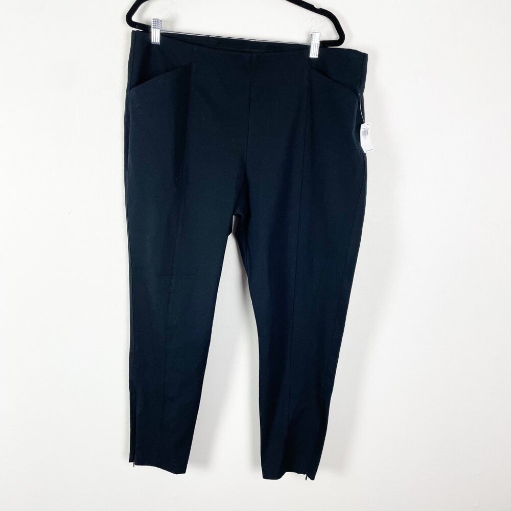 NWT Old Navy Women's XXL Black Pixie Skinny Comfort‎ Waist Career Work Pants